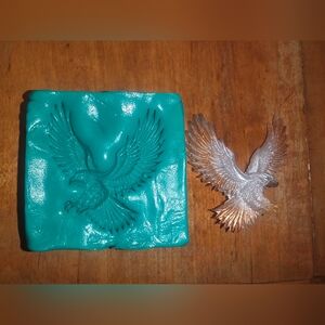 Epoxy Resin Or Polymer Clay Mold Of Flying Eagle, Bird In Flight
